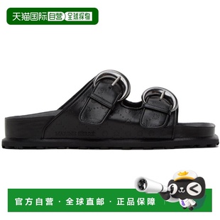 1h可退 香港直邮Marine Serre 男士 黑色凉鞋 F071SS23M black黑