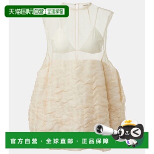 亚麻真丝混纺迷你连衣裙丝绸 Blair 香港直邮KHAITE 女士