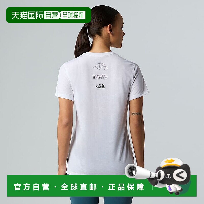 自营欧洲直邮北面 Multiple Placement Graphic女士T恤 THE NORTH