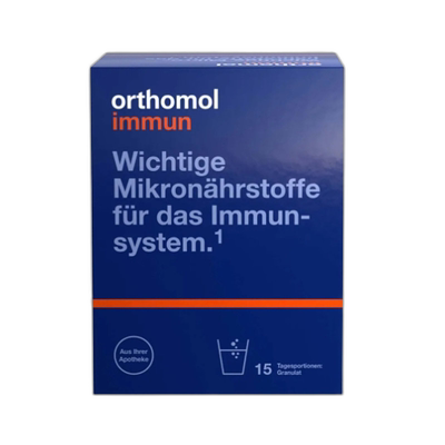 欧洲直邮德国Orthomol奥适宝immun复合维生素免疫力男女冲剂15包