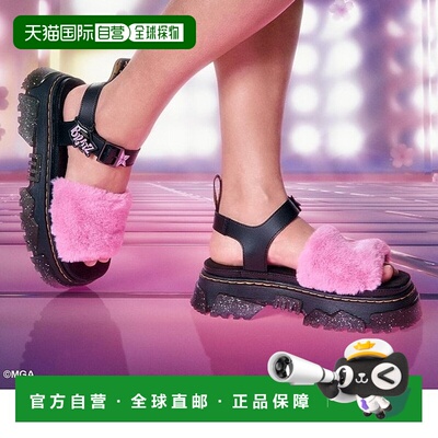 自营欧洲直邮DrMartens马丁大夫 Mattison Bratz女士粉色黑色绑带
