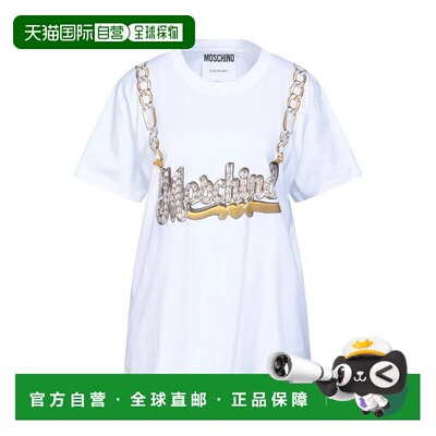 香港直邮Moschino 莫斯奇诺 女士 T恤 white白色 舒适时尚