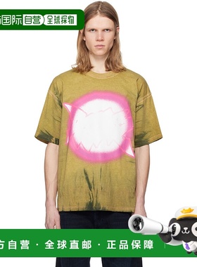 香港直邮Diesel 迪赛 男士 卡其色 T-Boxt-R24 T 恤 A161370EGBD