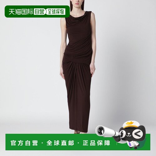 香港直邮Entire Studios 女士 TOBACCOCOLORED 立体剪裁连衣裙 ES