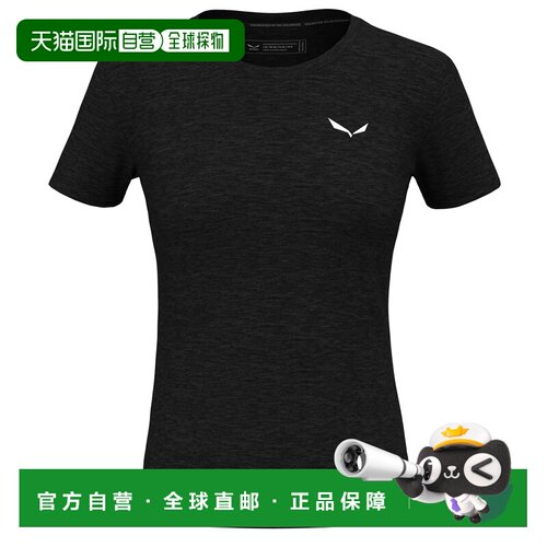自营欧洲直邮Salewa沙乐华 Eagle Minilogo 美利奴羊毛女款T恤