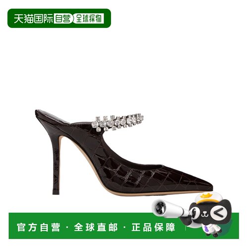 香港直邮JIMMY CHOO 女士高跟鞋 BING100SAMBUCO 黑色 皮鞋SS2026