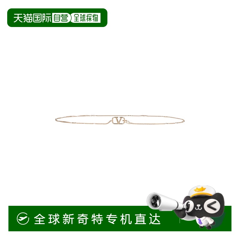 1h可退 香港直邮Valentino 华伦天奴 女士 Garavani 金色皮带 7W2