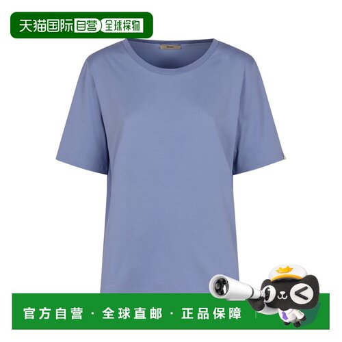 1h可退 香港直邮HERNO 女士T恤 JG000325D520039128 SS2026 蓝色