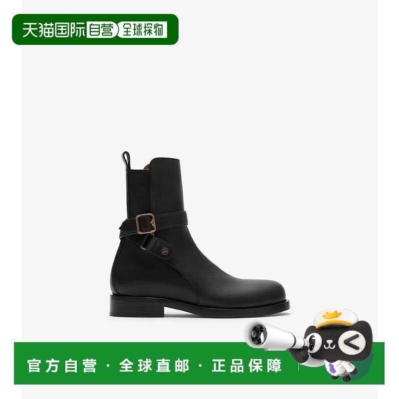 欧洲直邮BURBERRY 25秋冬 81143741 男士 短靴 皮革 Ledger 骑士