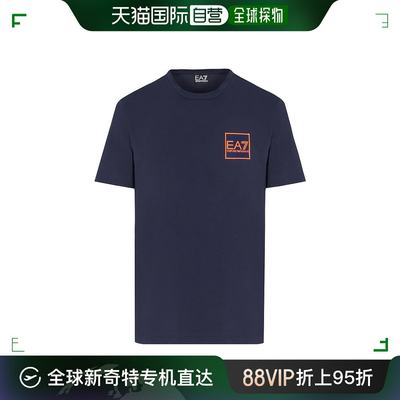 香港直邮Ea7 男士 海军蓝徽标T恤 3LPT52PJ03Z1554