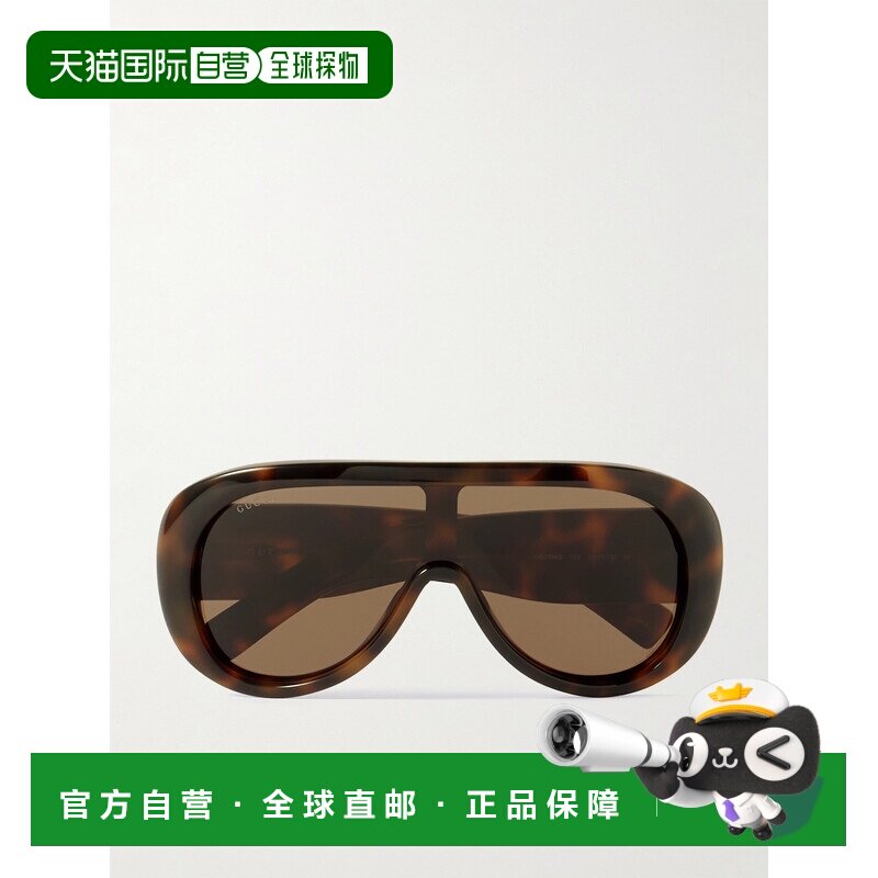 香港直邮Gucci 古驰 女士 飞行员龟甲色醋纤太阳眼镜 GG2164S