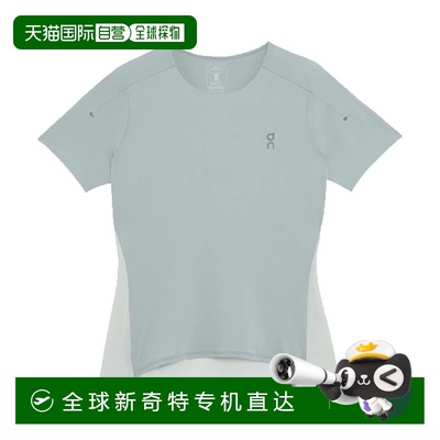 欧洲直邮On昂跑 PERFORMANCE-T 女士青绿色涤纶T恤新款