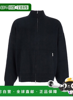 香港直邮Represent 男士 黑色带Logo刺绣后徽标拼缀口袋棉质卫衣