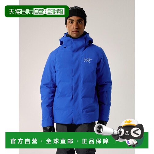 自营欧洲直邮Arcteryx始祖鸟 Fissile SV男士宝蓝色羽绒滑雪夹克