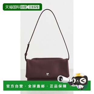 1h可退 香港直邮Courreges 女士 Cuff 皮革迷你手包 red红色 舒适