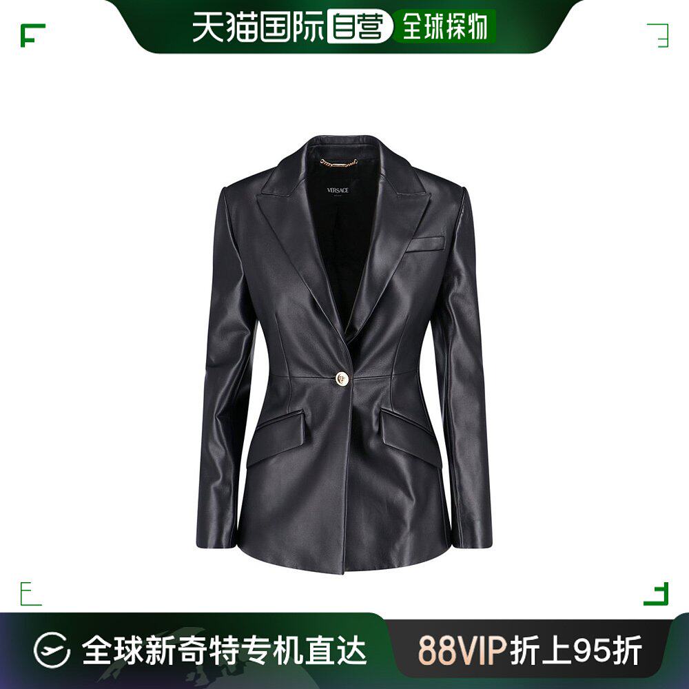香港直邮versace 范思哲 女士 美杜莎皮革西装外套 10114131a0834