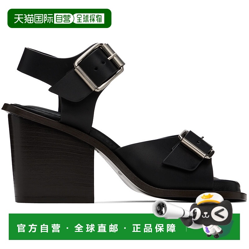 1h可退 香港直邮Lemaire 女士 黑色 Square 80 凉鞋 FO0024LL196