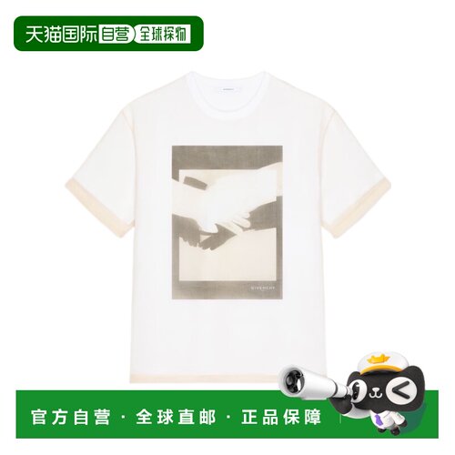 香港直邮Givenchy 短袖T恤 BM71NK1YK0 【付后1h可退】