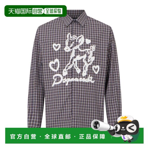1h可退 香港直邮DSQUARED2 男士衬衫 S74DM1046D35513001F AW2026