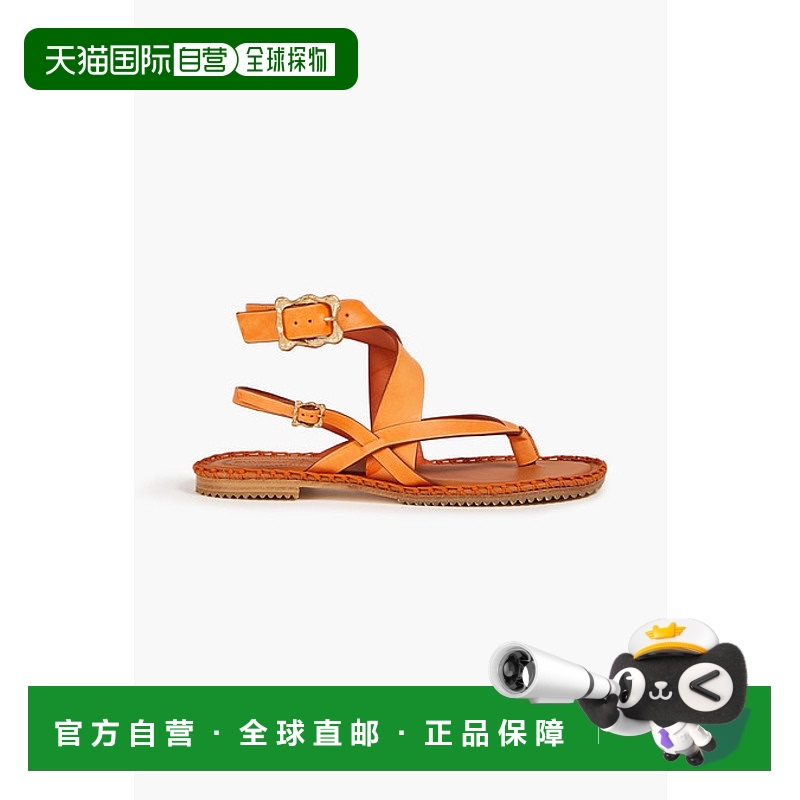 香港直邮ZIMMERMANN 女士 皮质凉鞋 4650S23OR orange橙色 舒适时