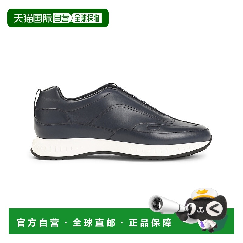 1h可退 香港直邮John Lobb 男士 皮质运动鞋 AAD98CL5A blue蓝色