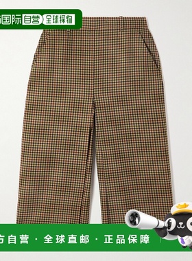 香港直邮Saint Laurent 圣罗兰 女士 格纹羊毛裤裙式半身裙 83107