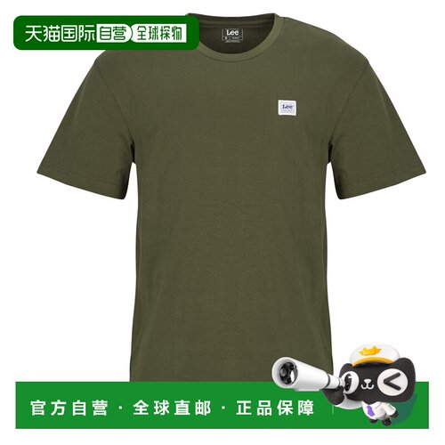 欧洲直邮Lee衣服男短袖T恤衫卡其色WW TEE
