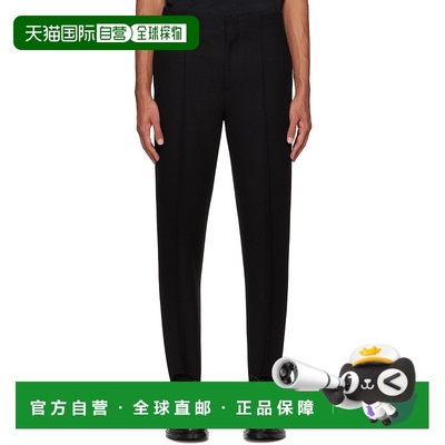 香港直邮Bottega Veneta 葆蝶家 男士 黑色 Structured 长裤 7571