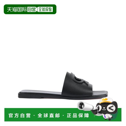 香港直邮Gianvito Rossi 徽标平底拖鞋凉鞋 G1772005CUO