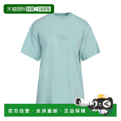 香港直邮Balenciaga 巴黎世家 女士 T恤 green绿色 舒适时尚