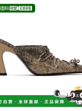 1h可退 香港直邮Acne Studios 艾克妮 女士 驼色系带穆勒鞋 FNWNS