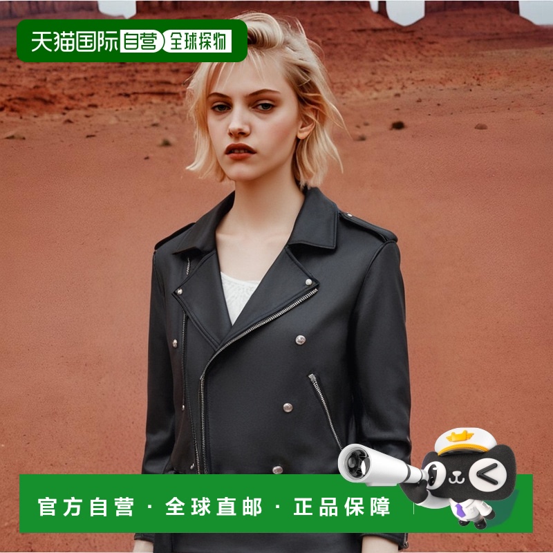 香港直邮Celine 长袖皮夹克 2EG91599E.