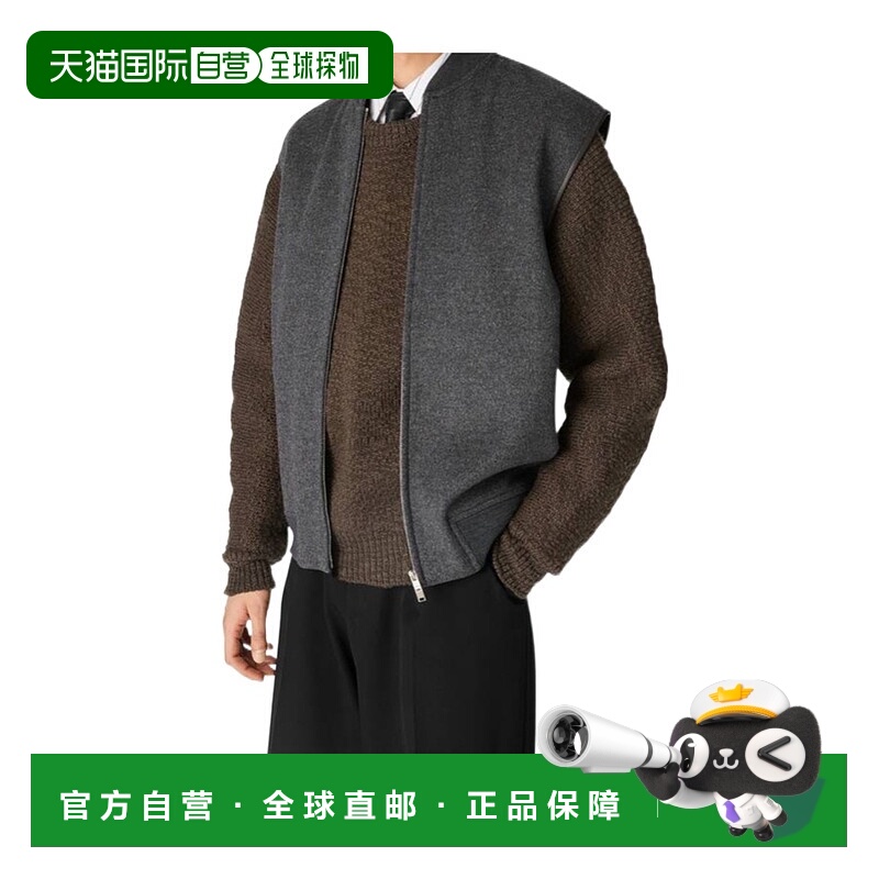 香港直邮Bottega Veneta BV 25FW 双面羊毛马甲 Men