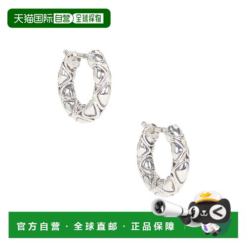 香港直邮Bottega Veneta 葆蝶家 男士 Finish 18K金纯银耳环 8383