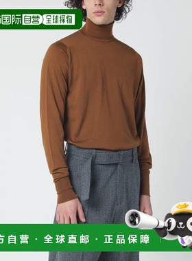 1h可退 香港直邮John Smedley 男士 棕色羊毛高领毛衣 RICHARD