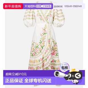 香港直邮FARM RIO 女士 花朵棉质缠绕式连衣裙 colorful花色 舒适