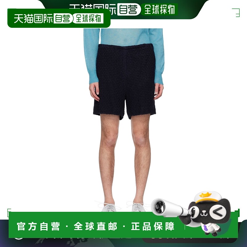 香港直邮AURALEE 男士 海军蓝 Homespun 短裤 A24SP02HM休闲裤