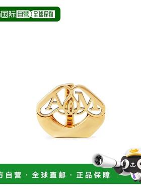 1h可退 香港直邮MCQUEEN 亚历山大 麦昆 女士 SEAL 徽标戒指 7809