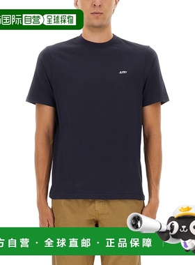 1h可退 香港直邮AUTRY 男士 带LogoT恤 TSPMA7CB blue蓝色 舒适时
