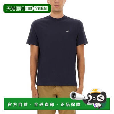 1h可退 香港直邮AUTRY 男士 带LogoT恤 TSPMA7CB blue蓝色 舒适时