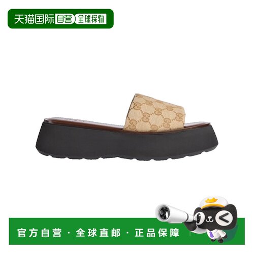 1h可退 Gucci 古驰 女士 GG 帆布便鞋 A0034RFAFUW凉拖拖鞋凉鞋