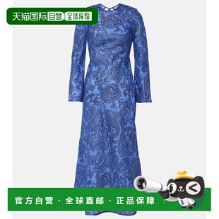 香港直邮ZIMMERMANN 佩斯利亚麻长款 女士 Bias 连衣 Ottie 1h可退