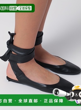 1h可退 香港直邮The Attico 女士 Cloe 黑色芭蕾平底鞋 242WSH007