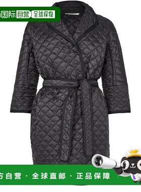 自营欧洲直邮MAXMARA麦丝玛拉 THE CUBE系列女士黑色聚酯纤维戗驳