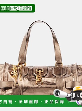 1h可退 香港直邮Chloe 蔻依 女士 Kerala 25 大号金属感皮革手提