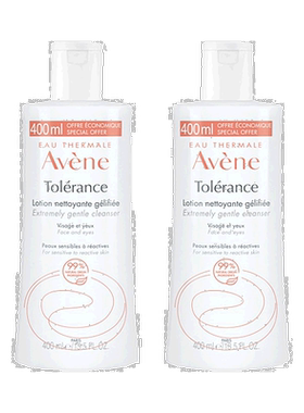 欧洲直邮Avene雅漾修护洁面乳清爽卸妆柔和舒缓400ml2瓶告白正品