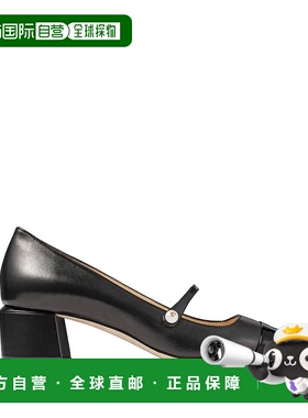 1h可退 香港直邮Jimmy Choo 周仰杰 女士 鞋跟黑色高跟鞋 ELISA45