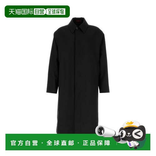 1h可退 香港直邮Gucci 古驰 男士 饰品牌标识粘合式羊毛大衣 8332