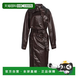 1h可退 香港直邮Lemaire 女士 棉混纺风衣 brown棕色 舒适时尚