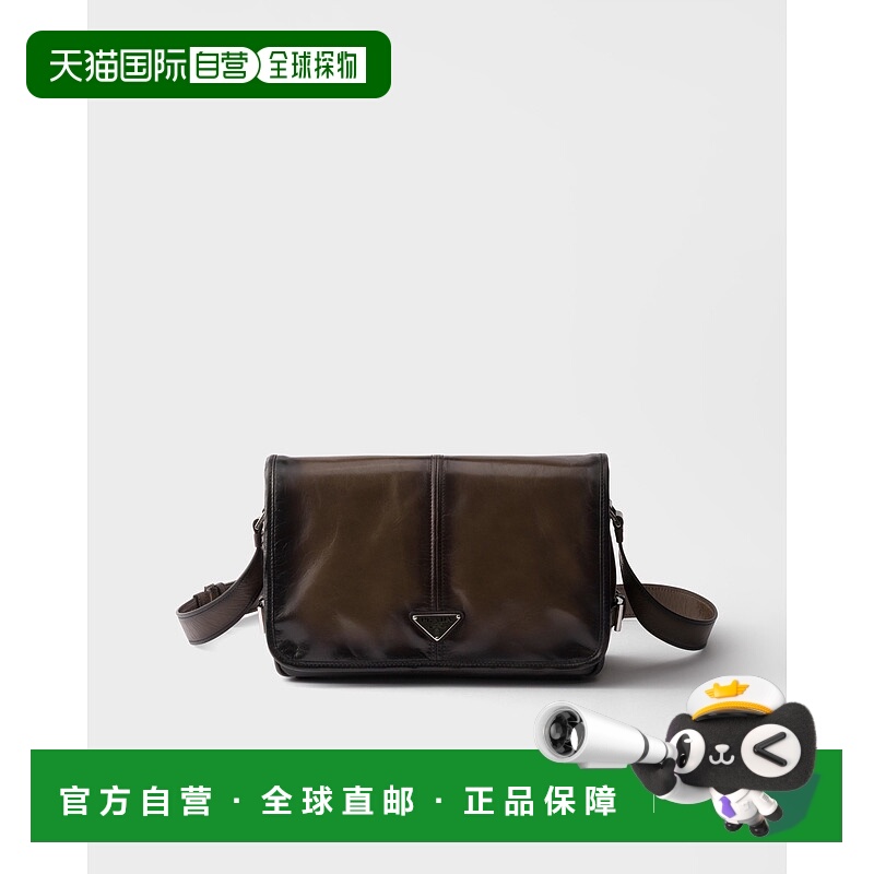 欧洲直邮PRADA（2025 年产品）做旧皮革单肩包
